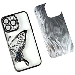 Чохол (накладка) Apple iPhone 14 Pro, Shining Butterflies Ombre, Бірюзовий - № 8