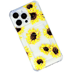 Чохол (накладка) Apple iPhone 11 Pro Max, Transparent with Image Pocket, Sunflowers, Малюнок