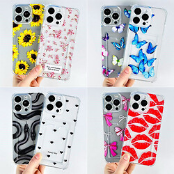 Чохол (накладка) Apple iPhone 13 Pro, Transparent with Image Pocket, Butterflies, Малюнок - № 8