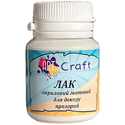 Лак акриловый матовый, 20 мл, Art Craft