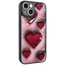 Чохол (накладка) Apple iPhone 13, Epik Prisma Plushie, Hearts, Малюнок