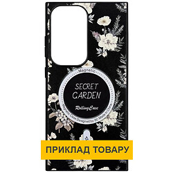 Чехол (накладка) Samsung Galaxy S25, Epik Soft Secret Garden, MagSafe, Черный