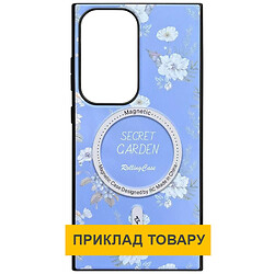 Чохол (накладка) Samsung Galaxy S25, Epik Soft Secret Garden, MagSafe, Ліловий