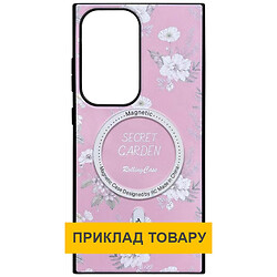 Чохол (накладка) Samsung Galaxy S25, Epik Soft Secret Garden, MagSafe, Рожевий