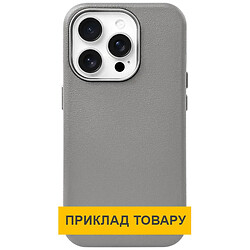 Чохол (накладка) Samsung A065 Galaxy A06, Leather Case Metal Buttons, Titanium Gray, Сірий