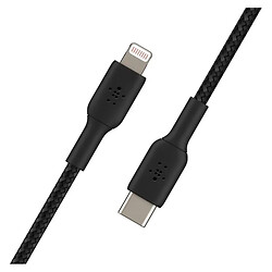 USB кабель Belkin CAA004BT2MBK Apple iPhone SE 2022 / iPhone 14 Pro Max / iPhone 14 Plus / iPhone 14 Pro / iPhone 14 / iPhone 13 Pro / iPhone 13 Mini / iPhone 13 / iPhone 13 Pro Max / iPhone 12 Mini / iPhone 12 Pro Max, Type-C, Lightning, 2.0 м., Чорний