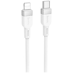 USB кабель Hoco X109 Apple iPhone SE 2022 / iPhone 14 Pro Max / iPhone 14 Plus / iPhone 14 Pro / iPhone 14 / iPhone 13 Pro / iPhone 13 Mini / iPhone 13 / iPhone 13 Pro Max / iPhone 12 Mini / iPhone 12 Pro Max / iPhone 12 Pro, Lightning, 1.0 м., Білий