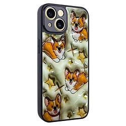 Чехол (накладка) Apple iPhone 13 / iPhone 14, Epik Prisma Plushie, Corgi, Рисунок