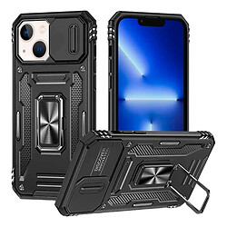 Чехол (накладка) Apple iPhone 13 / iPhone 14, Epik Camshield Army Ring, Черный