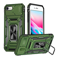 Чохол (накладка) Apple iPhone 7 / iPhone 8 / iPhone SE 2020, Epik Camshield Army Ring, Army Green, Оливковий