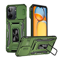 Чехол (накладка) Xiaomi Redmi 14C, Epik Camshield Army Ring, Army Green, Оливковый