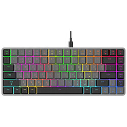 Клавиатура GamePro MK141R Red Swich Low Profile RGB, Серый