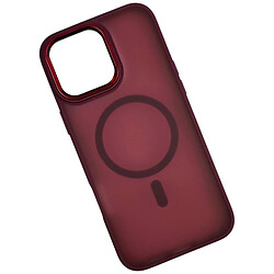 Чохол (накладка) Apple iPhone 16 Pro, Color Matte, MagSafe, Бордовий