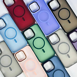 Чохол (накладка) Apple iPhone 16, Color Matte, MagSafe, Бузковий - № 4