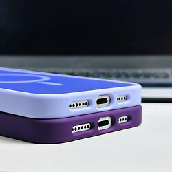 Чохол (накладка) Apple iPhone 16, Color Matte, MagSafe, Бузковий - № 15