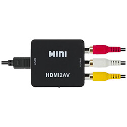 Конвертер HDMI 720/1080P в AV/RCA, Черный