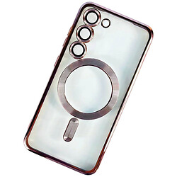 Чехол (накладка) Samsung Galaxy S25 Plus, Metallic Full Camera, MagSafe, Rose Gold, Розовый