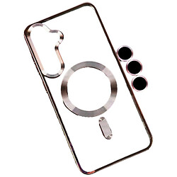 Чехол (накладка) Samsung S928 Galaxy S24 Ultra, Crystal Chrome, MagSafe, Rose Gold, Розовый