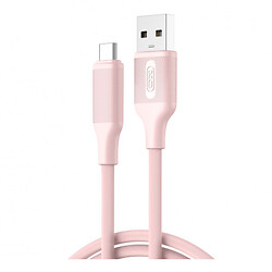 USB кабель XO NB265 Minimalist, Type-C, 1.0 м., Розовый