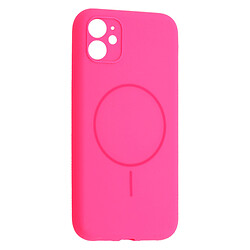 Чохол (накладка) Apple iPhone 11, Air Beats Full Camera, Hot Pink, MagSafe, Рожевий