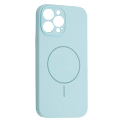 Чохол (накладка) Apple iPhone 12 Pro Max, Air Beats Full Camera, Light Blue, MagSafe, Блакитний