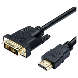 Кабель Atcom DVI-HDMI, 5.0 м., Черный