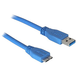 Кабель Atcom, MicroUSB, 0.8 м., Блакитний