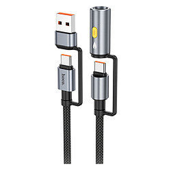 USB кабель Hoco U138, Type-C, 1.2 м., Чорний