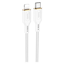 USB кабель Hoco X95 Goldentop Apple iPhone SE 2022 / iPhone 14 Pro Max / iPhone 14 Plus / iPhone 14 Pro / iPhone 14 / iPhone 13 Pro / iPhone 13 Mini / iPhone 13 / iPhone 13 Pro Max / iPhone 12 Mini / iPhone 12 Pro Max, Lightning, 1.0 м., Белый