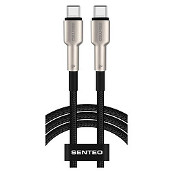 USB кабель SENTEO SM-03 Iron, Type-C, 1.0 м., Чорний