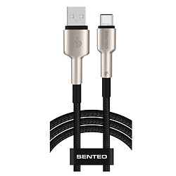 USB кабель SENTEO SM-03 Iron, Type-C, 2.0 м., Чорний