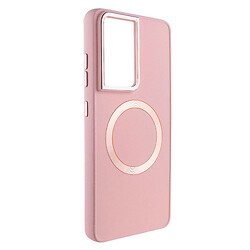 Чохол (накладка) Samsung Galaxy S22 Ultra, Bonbon Metal Style, Light Pink, MagSafe, Рожевий