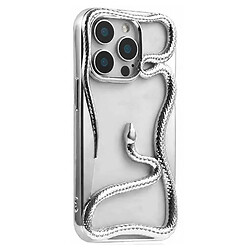 Чехол (накладка) Apple iPhone 15, Snake, Серебряный