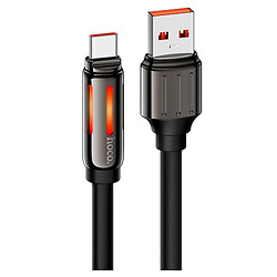 USB кабель Hoco U136 Prize, Type-C, 1.2 м., Черный