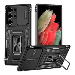 Чехол (накладка) Samsung Galaxy S25 Ultra, Epik Camshield Army Ring, Черный