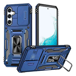 Чехол (накладка) Samsung Galaxy S25 Plus, Epik Camshield Army Ring, Navy, Синий