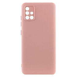 Чехол (накладка) Samsung A715 Galaxy A71, GETMAN Liquid Silk, Pink Sand, Розовый