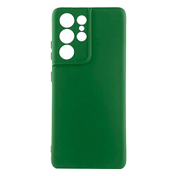 Чохол (накладка) Samsung Galaxy S22 Ultra, GETMAN Liquid Silk, Dark Green, Зелений