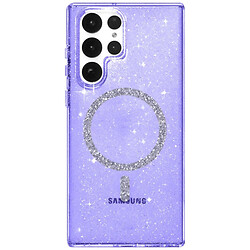 Чехол (накладка) Samsung S928 Galaxy S24 Ultra, Epik Eclipse Sparkle, MagSafe, Фиолетовый