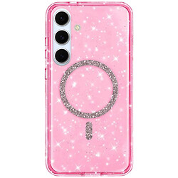 Чохол (накладка) Samsung Galaxy S25, Epik Eclipse Sparkle, MagSafe, Рожевий