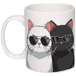 Кружка фарфоровая GGP White&black cats 350 мл