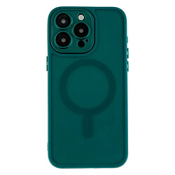 Чохол (накладка) Apple iPhone 16 Pro Max, Matte Camera Lens, Dark Green, MagSafe, Зелений