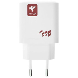 СЗУ FLYCDI FA-006 Apple iPhone SE 2022 / iPhone 14 Pro Max / iPhone 14 Plus / iPhone 14 Pro / iPhone 14 / iPhone 13 Pro / iPhone 13 Mini / iPhone 13 / iPhone 13 Pro Max / iPhone 12 Mini / iPhone 12 Pro Max, Type-C, USB, Lightning, З кабелем, 3.0 A, Білий - № 4