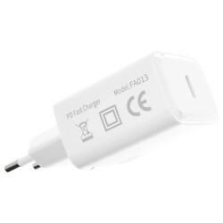 СЗУ FLYCDI FA-013, Type-C, З кабелем, 3.0 A, Білий - № 4