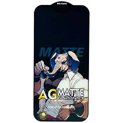 Защитное стекло Apple iPhone 15 Plus / iPhone 16 Plus, AG Matte ESD AntiStatic, 2.5D, Черный