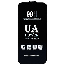 Захисне скло Apple iPhone 16, UA Power 99H, 2.5D, Чорний