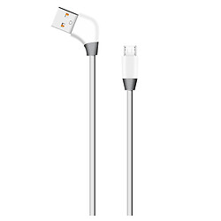 USB кабель Walker C340, MicroUSB, 1.0 м., Білий