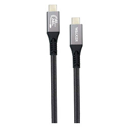 USB кабель Walker C995, Type-C, 1.0 м., Чорний