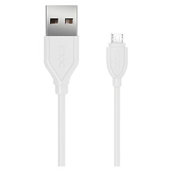 USB кабель XO NB8, MicroUSB, 1.0 м., Білий