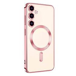 Чехол (накладка) Samsung Galaxy S25, Metallic Full Camera, MagSafe, Pink Matte, Розовый